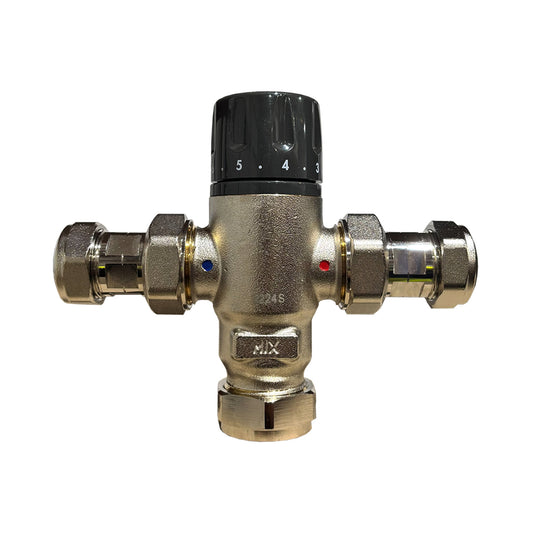 Caleffi Mixcal 22mm Thermostatic Mixing Valve 521122