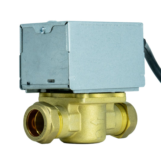 22mm 2 Port Motorised Zone Valve | Spring Return | 230V