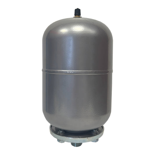 2 Litre Silver Potable Expansion Vessel/ Tank on White Background