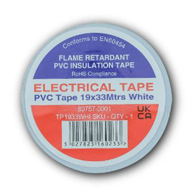 Electrical tape with label on a white background