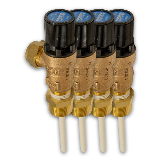 Heatrae Sadia TPR22 95605810 Alternative 10 Bar 3/4" P&T Relief Valves, Pack of 4