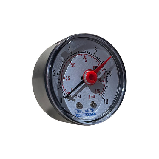 Reliance 1/4" 0-10 Bar Pressure Gauge GAGE250004
