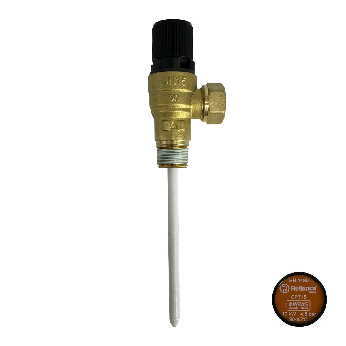 Reliance CPT15 4.5 Bar Pressure & Temperature Relief Valve 1/2" MBSP x 15mm PTEM540015