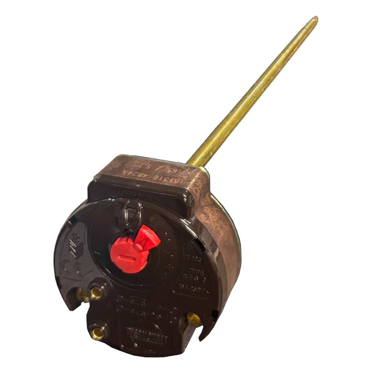 Thermowatt 11 inch Thermostat RTS-3 on White Background