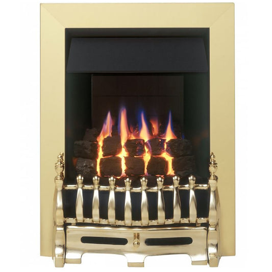 Valor Slimline Blenheim Brass Gas Fire