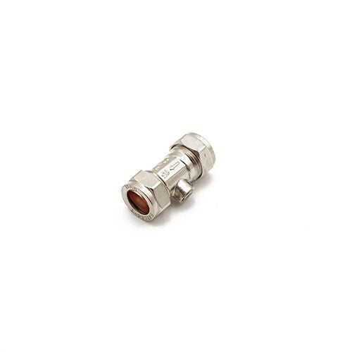 15mm Brass Chrome Plated Isolating Valve 10 Pack 304609