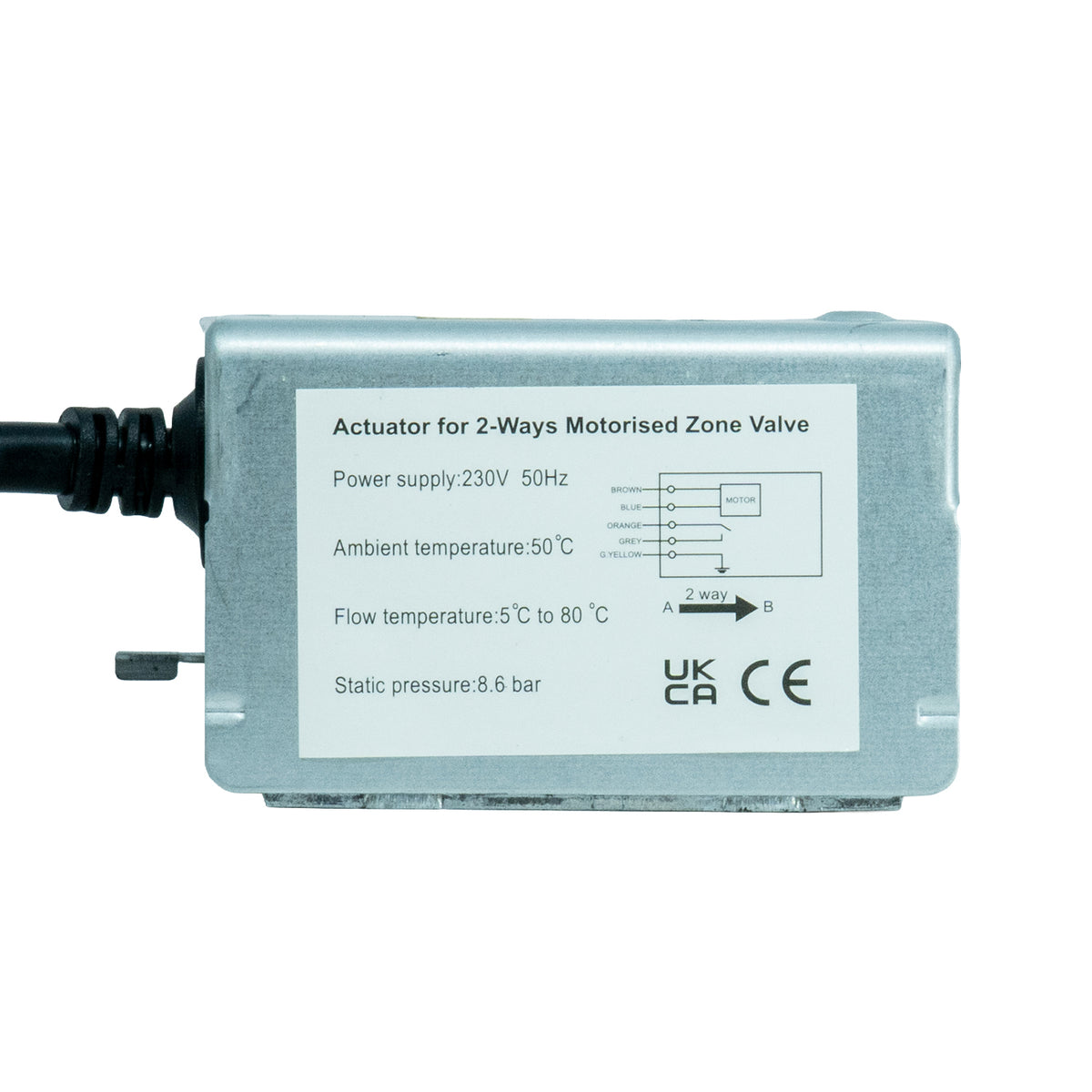 Replacement Actuator Head for 2 Port Motorised Zone Valves