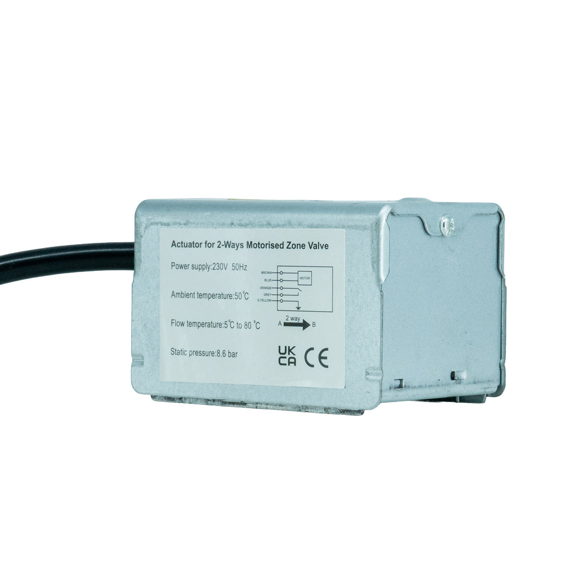 Replacement Actuator Head for 2 Port Motorised Zone Valves