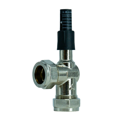 22mm Automatic Bypass Valve | Angled | Compression Connections