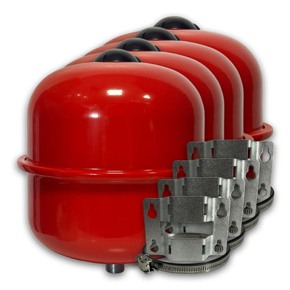 12 Litre Heating Expansion Vessels with Brackets, Pack of 4