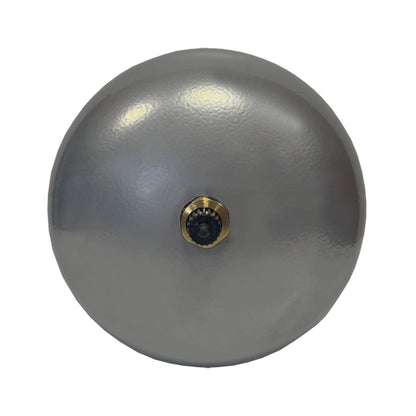 Top View of 2 Litre Silver Potable Expansion Vessel/ Tank on White Background