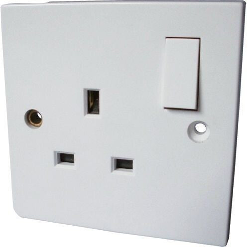 Single Switched 13 Amp Electrical Socket 10 Pack CEDSSK1