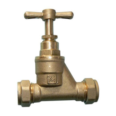 VS Brass Stopcock 22mm