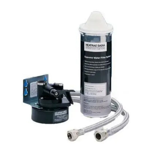 Heatrae Sadia Water Filter Kit with 0.2 Micron Rating for effective water filtration on white background