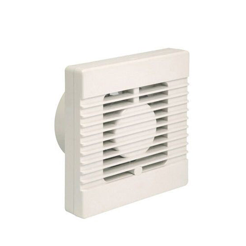 Manrose 100mm White Axial Wall Fan with Timer NVF100T