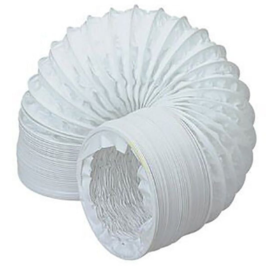 Manrose 100mm x 3m Flexible Round PVC White Hose R1020