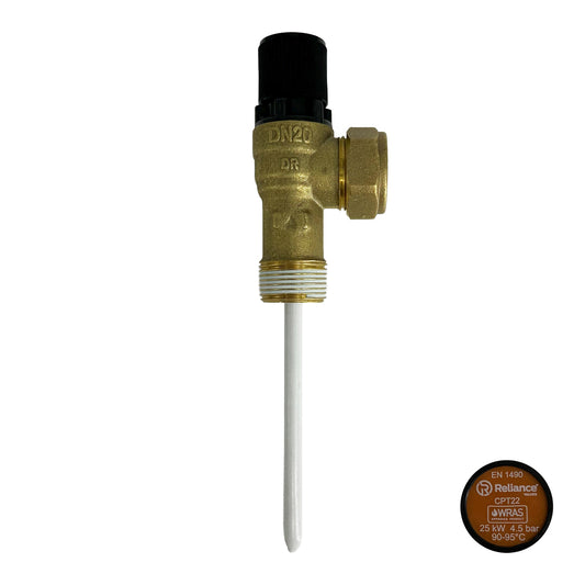 Reliance CPT22 4.5 Bar Pressure & Temperature Relief Valve 3/4" MBSP x 22mm PTEM585200