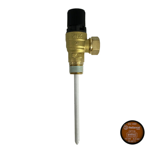 Reliance CPT15 4.5 Bar Pressure & Temperature Relief Valve 1/2" MBSP x 15mm PTEM540015