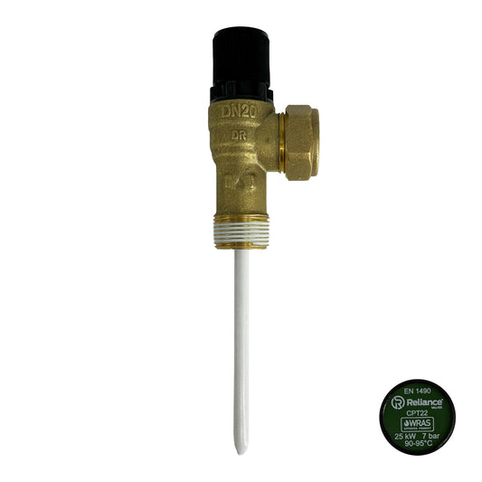 Reliance CPT22 7 Bar Pressure & Temperature Relief Valve 3/4" MBSP  x 22mm PTEM585205
