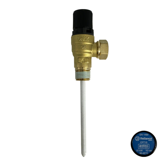 Reliance CPT15 10 Bar Pressure & Temperature Relief Valve 1/2" MBSP x 15mm PTEM540005