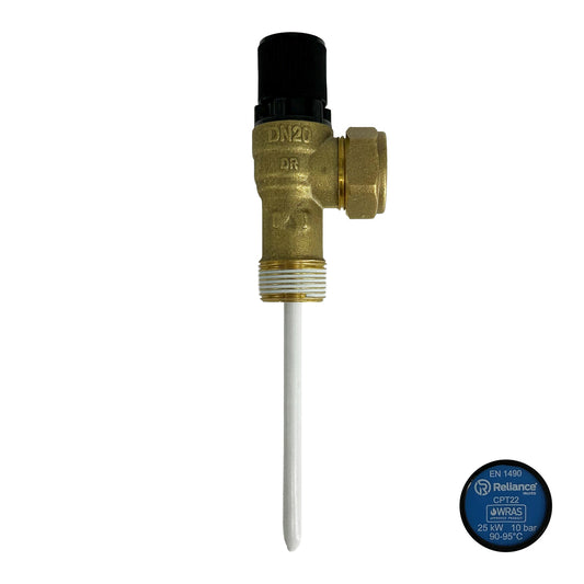 Reliance CPT22 10 Bar Pressure & Temperature Relief Valve 3/4" MBSP x 22mm PTEM585210