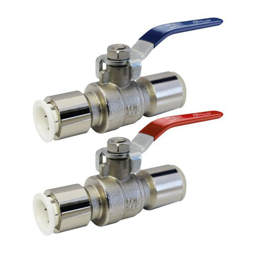 Reliance Valves 22mm Brass Bodied Pushfit Ball Valve