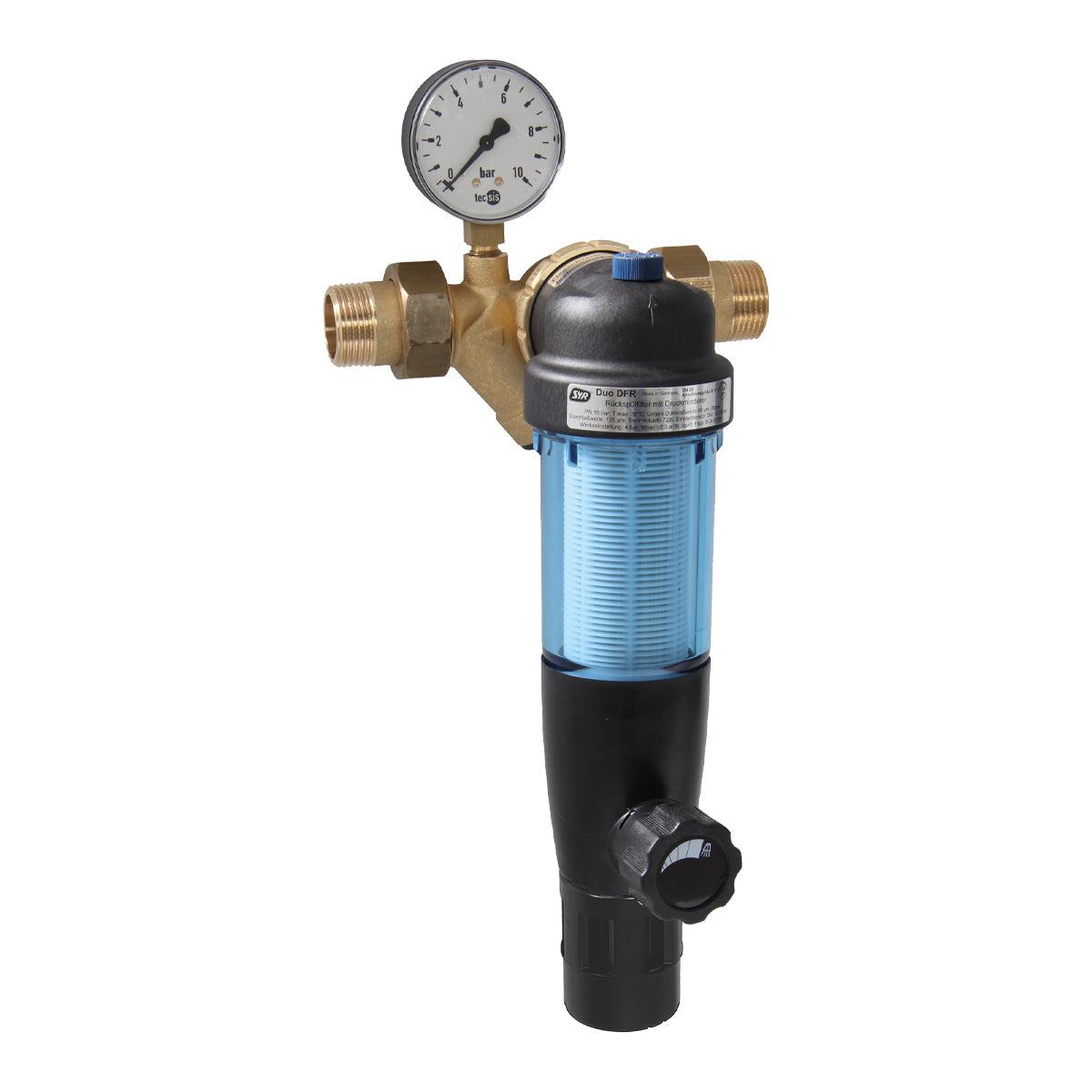 SYR 3/4" Whole House Water Filter with Pressure Reducing Valve Duo DFR 2314