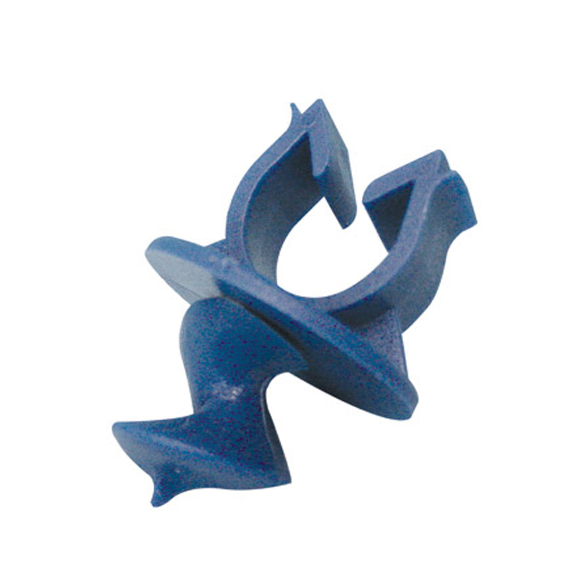 One blue Speedfit Underfloor Heating Floor Clip out of pack of 100 on white background 