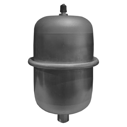 Back view of the Zilmet one litre Expansion Vessel on white background